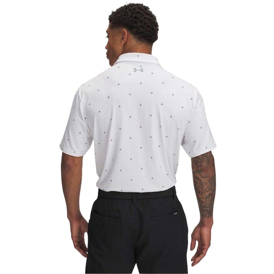 Under Armour Heren Bedrukt Polo Shirt (Wit) - Image 2