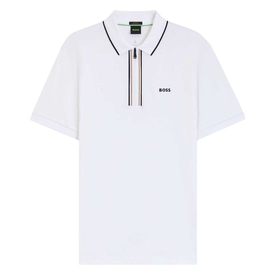 Boss Philix sneldrogend poloshirt met korte mouwen voor heren (Wit) - Image 1