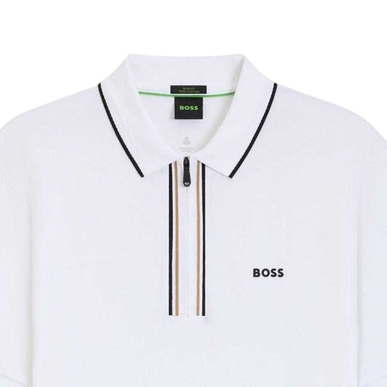 Boss Philix sneldrogend poloshirt met korte mouwen voor heren (Wit) - Image 3