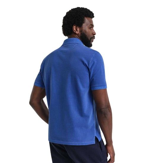 Gant Heren Piqué Sun Faded Poloshirt (Blauw) - Image 3