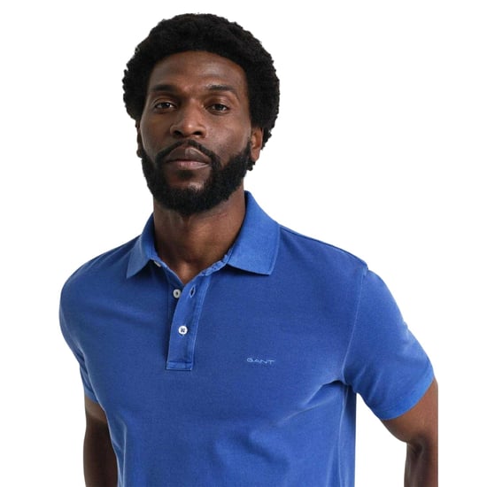 Gant Heren Piqué Sun Faded Poloshirt (Blauw) - Image 4