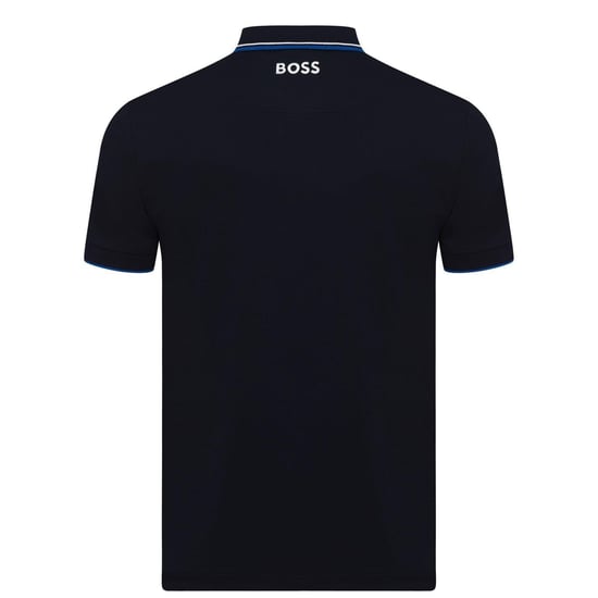 Boss Mens Paddy Pro Cotton Pique Polo Shirt (Navy) - Image 2