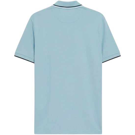 Boss Mens Paddy Pro Cotton Pique Polo Shirt (Pastel Blue) - Image 2