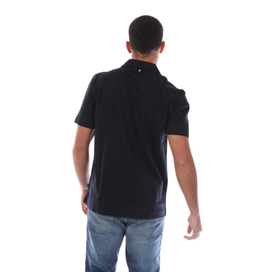 Boss Mens H-Pye 18 Mercerised Cotton Short-Sleeved Polo Shirt (Blue) - Image 3