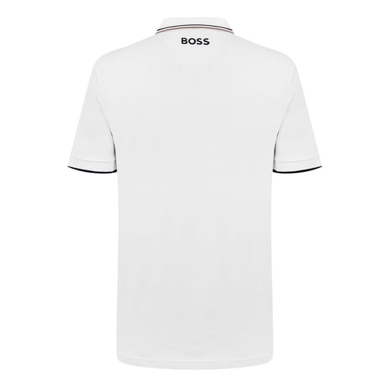 Boss Mens Paddy Pro Cotton Pique Polo Shirt (Natural White) - Image 2