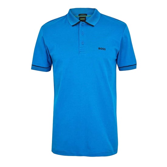 Boss Paule-poloshirt met korte mouwen voor heren (Blauw) - Image 1