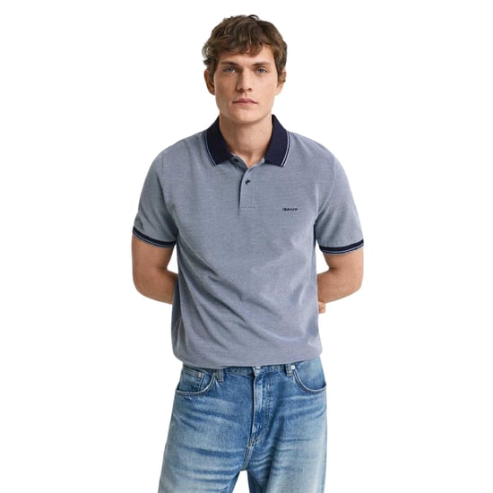 Gant Heren Oxford Regular Poloshirt (Marineblauw) - Image 1