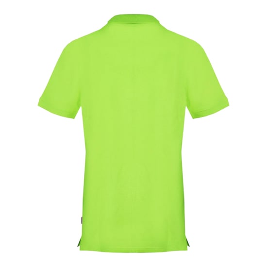 Aquascutum Mens Union Jack Logo Short-Sleeved Polo Shirt (Lime) - Image 2