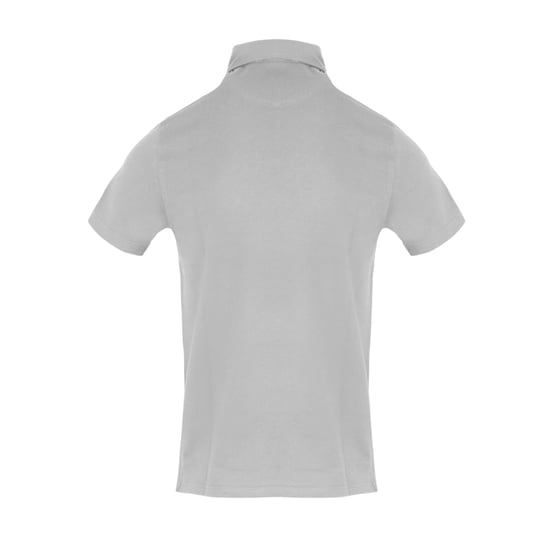 Aquascutum Mens Chest Logo Polo Shirt (Grey) - Image 2