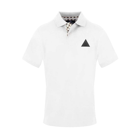 Aquascutum Mens Logo Polo Shirt (White) - Image 1