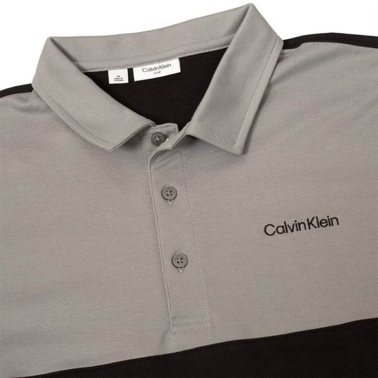 Calvin Klein Polo met kraag en borduursel voor heren (Zwart/Zilver) - Image 3