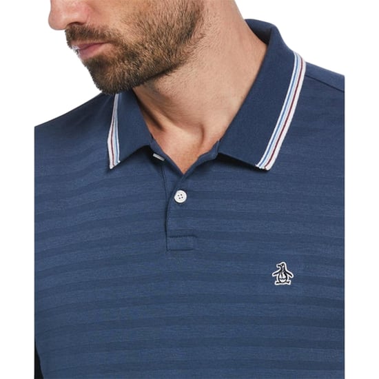 Original Penguin Herr Tipped Regular Polo Shirt (Sargassohavet) - Image 3