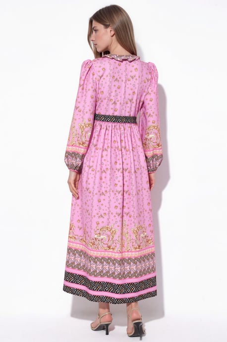 Florale Maxi Jurk met Ceintuur - Image 3