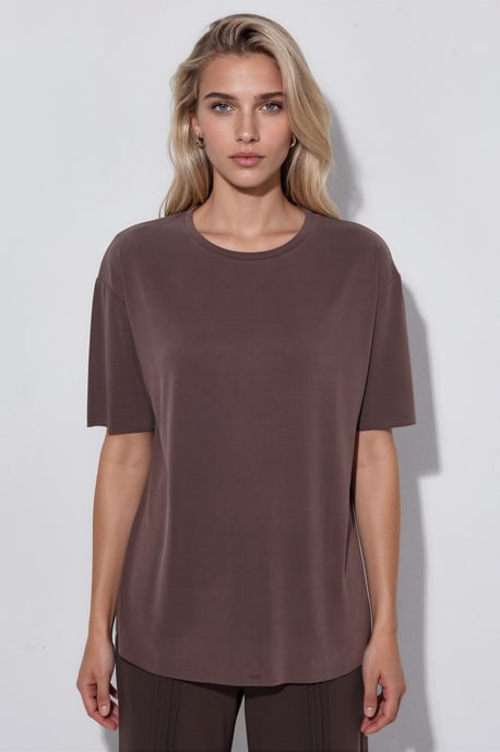 Losse Pasvorm Crew Neck T-shirt - Image 2