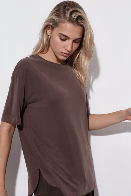 Losse Pasvorm Crew Neck T-shirt - Image 4