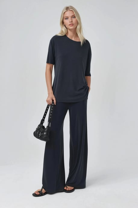 Losse Pasvorm Crew Neck T-shirt - Image 2