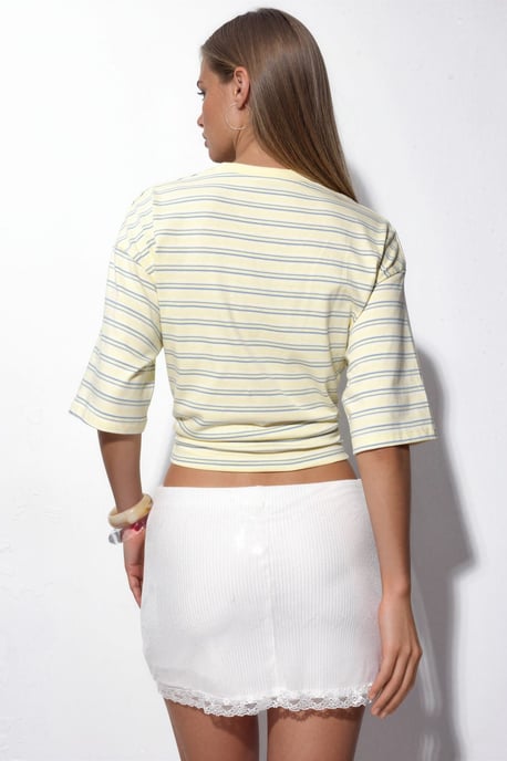 Högmidjad Bodycon Paljetter Mini Kjol - Image 3