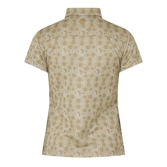 Puma Hexagon golfpoloshirt met korte mouwen voor dames (Beige) - Image 2