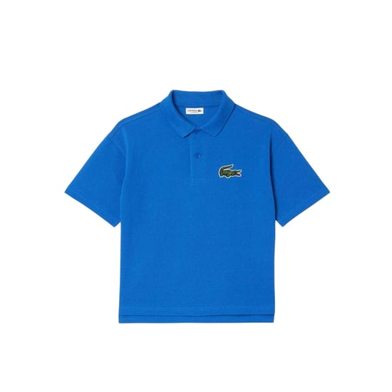 Lacoste Poloshirt met korte mouwen en logo voor kinderen, in een relaxte pasvorm (Blauw) - Image 1