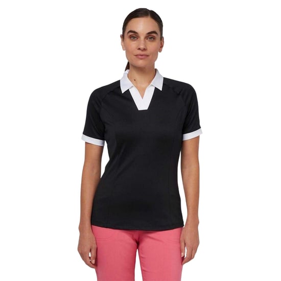 Callaway Raglan-poloshirt met kraag voor dames (Kaviaar) - Image 2
