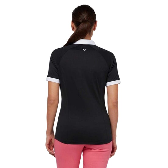 Callaway Raglan-poloshirt met kraag voor dames (Kaviaar) - Image 3