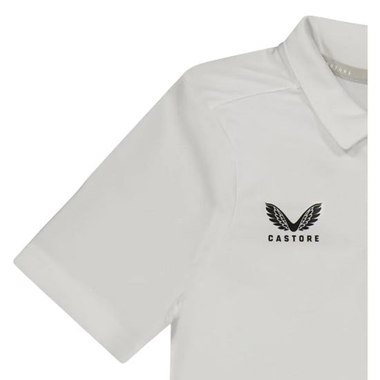 Castore Kinder/Kids Poloshirt (Briljant wit) - Image 4