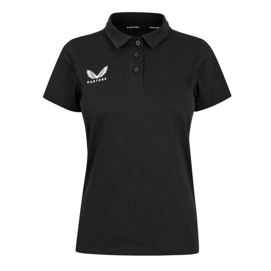 Castore Poloshirt met kraag en logo voor dames (Kaviaar) - Image 1