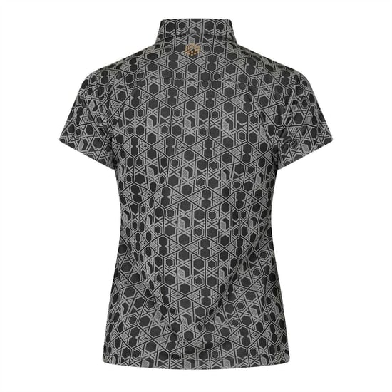 Puma Hexagon golfpoloshirt met korte mouwen voor dames (Grijs) - Image 2