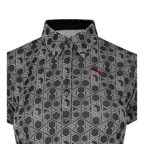 Puma Hexagon golfpoloshirt met korte mouwen voor dames (Grijs) - Image 3
