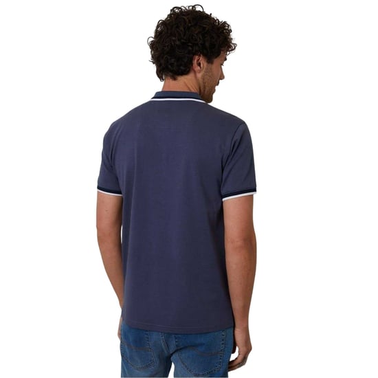 Threadbare Interlock Jet-poloshirt met zakken voor dames (Blauw) - Image 3