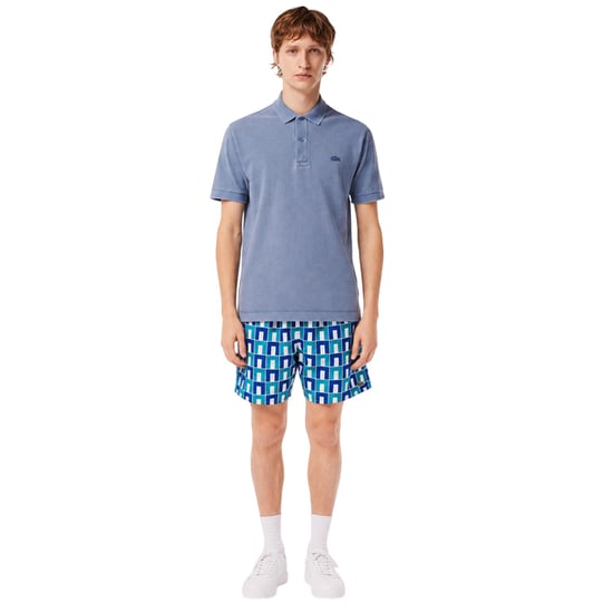 Lacoste Unisex-poloshirt voor volwassenen in dezelfde kleur (Blauw) - Image 4