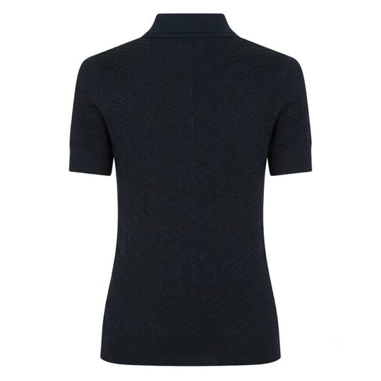 Boss Fointa Chevron poloshirt met korte mouwen voor dames (Donkerblauw) - Image 2