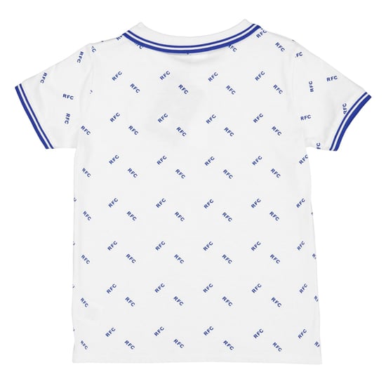 Castore Rangers FC-poloshirt met all-overprint voor kinderen (Wit) - Image 3