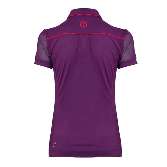 Puma Womens/Ladies Novelty Mesh Sleeve Golf Polo Shirt (Purple) - Image 2