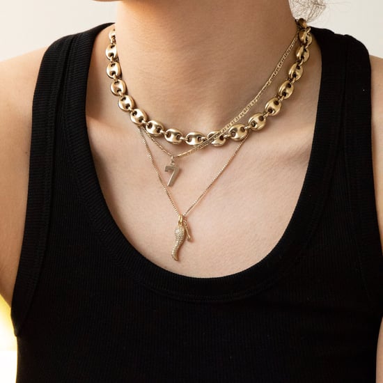 18ct Gold Plated Pave Cornicello Pendant - Image 5