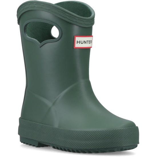 Hunter Kids 1st Pull on Rubber Kid's Hunter Green Wellington Boots - Image 1