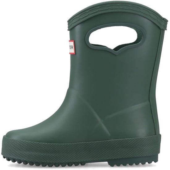 Hunter Kids 1st Pull on Rubber Kid's Hunter Green Wellington Boots - Image 4