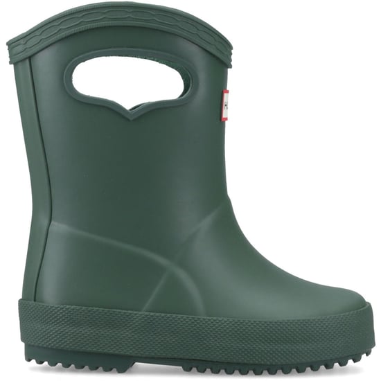 Hunter Kids 1st Pull on Rubber Kid's Hunter Green Wellington Boots - Image 5