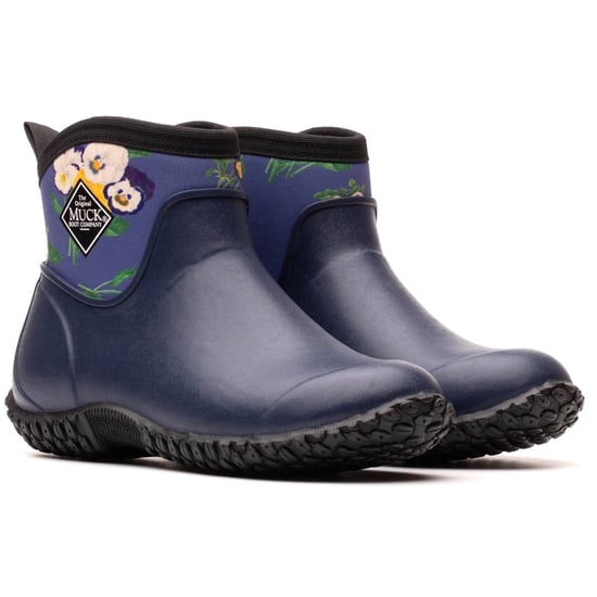 Muck Boots Muckster II Ankle Rubber Women's Navy Wellington Boots - Image 3