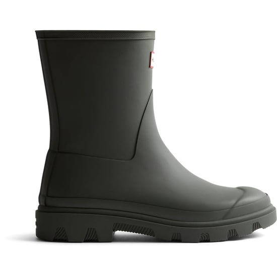 Hunter Unisex Downpour Short Rubber Men's Dark Olive Wellington Boots - Image 4
