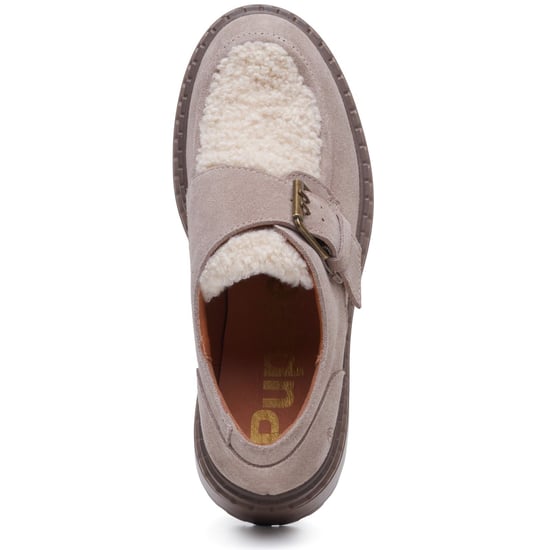 Hush Puppies Orla Monk Leren Dames Taupe Loafers - Image 5