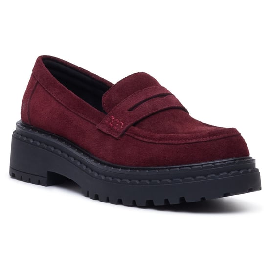 Hush Puppies Odessa Leather Women's Bordo Loafers - Image 1