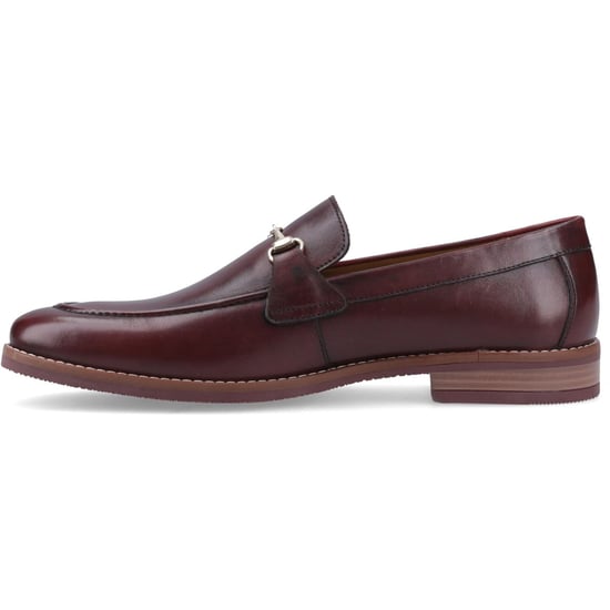 Hush Puppies Moses Leren Heren Bordeaux Instappers - Image 4