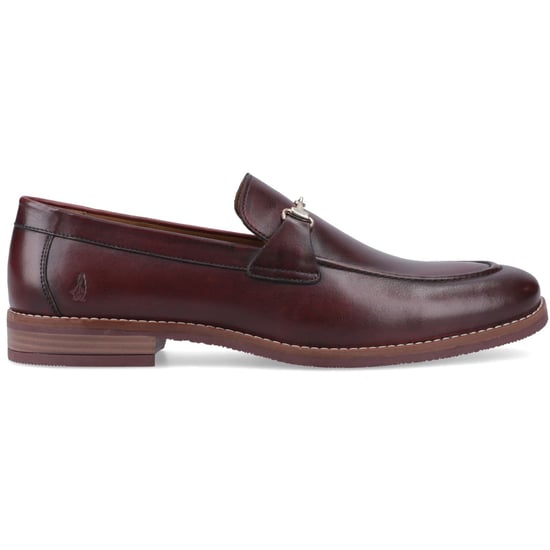 Hush Puppies Moses Leren Heren Bordeaux Instappers - Image 5