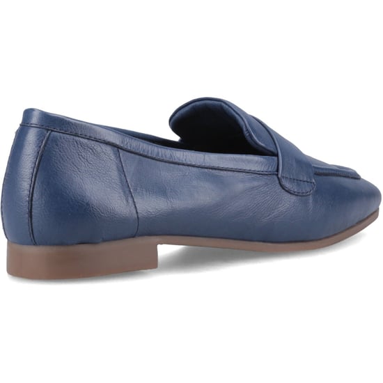 Hush Puppies Sutton Leren Dames Navy Instappers - Image 2