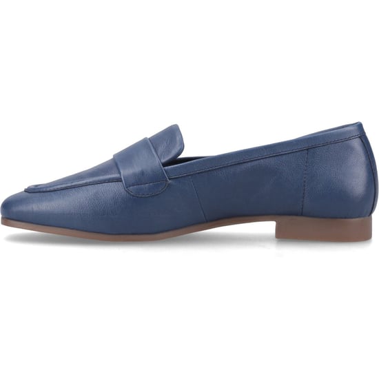 Hush Puppies Sutton Leren Dames Navy Instappers - Image 4