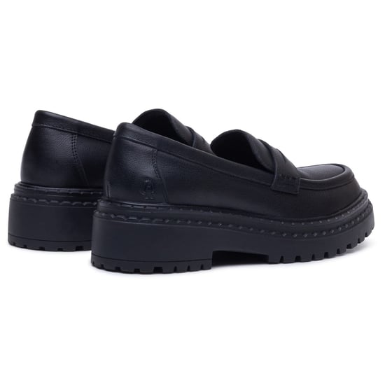 Hush Puppies Odessa Leren Dames Zwarte Instappers - Image 2