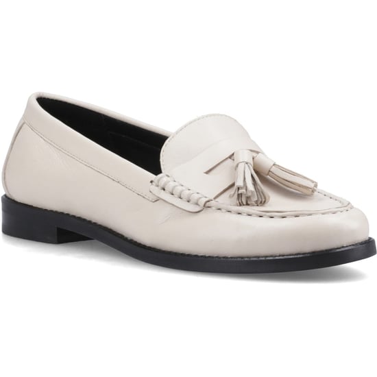 Hush Puppies Connie Leather Women's Cream Loafers - Image 1