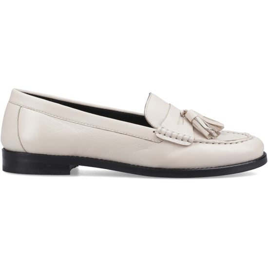 Hush Puppies Connie Leather Women's Cream Loafers - Image 5