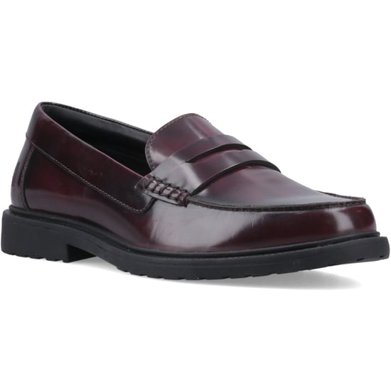 Hush Puppies Verity Instappers Leer Dames Pruim Slippers - Image 1